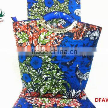 Haniye Latest 2016 /DFAWB-16 lady african shoes matching bag set wholesale women ankara wax shoes and bags