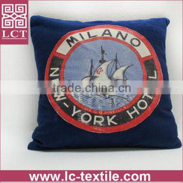 wholesale vintage design heat transfer printing throw pillow for advertising gift(LCTP0068)