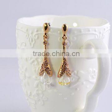 MUB top sell fashion earring design 2015 gold earring accessories for women perfume pendant earring wholesale