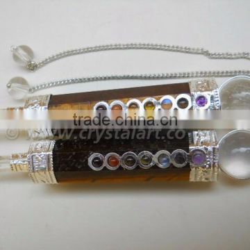 TIGER EYE CHAKRA HEALING STICK PENDULUM