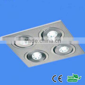 Popular 4*3W professional LED grille light, LED ceiling light