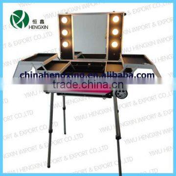 Professional aluminum lighting makeup station with lights with mirror