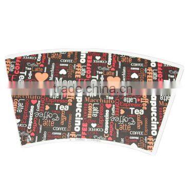 Hangzhou LvYang/GoBest High Quality 12oz coffee cups cover/cups sleeve/paper cups fan with logo