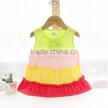 Summer Girl's Candy Color Vest Long Shirts photo-3