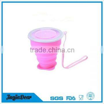 Portable Silicone Retractable Folding Coffee Cup With Lid photo-3