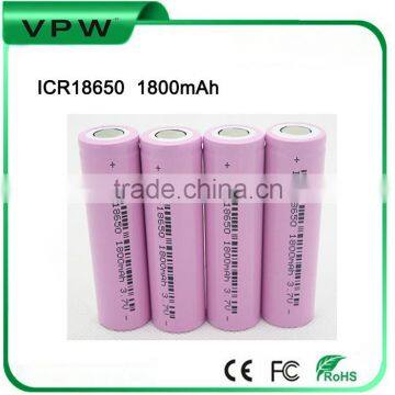 Rechargeable deep cycle 18650 lithium battery for solar wind power system