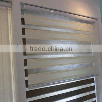 Korean Sheer Fabric Folding Zebra Shade