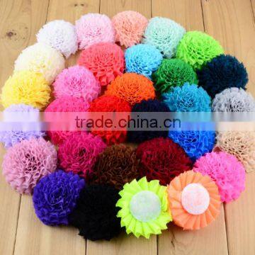 Chiffon Shabby Flowers for Baby Hair Accessories