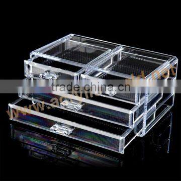 acrylic injection cosmetic display unit/make up display/cosmetic display cabinet