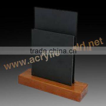 flip menu holder wood
