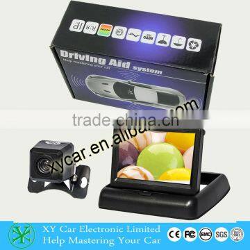 Mini car ccd camera with 4.3inch Foldable Car monitor system FS-01
