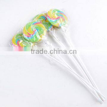 Christmas Decoration Candy , Colorful Swirl Flat Lollipops photo-6