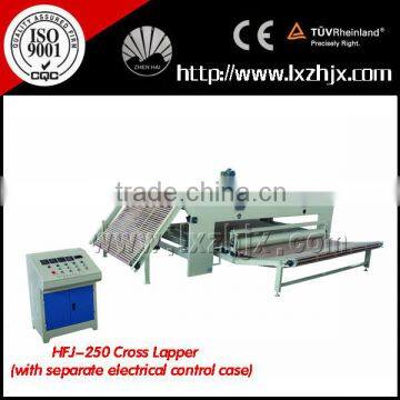 Nonwoven polyester fiber layer lapping machine , cross lapper