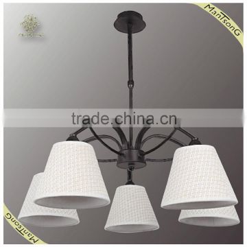 Hot Sale Classic White Fabric Pendant Lamp Shade, Iron Light Fixture Pendant Lamp