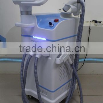 3 handles SHR IPL hair removal+ND Yag Laser tattoo removal +RF skin tightening Machinie