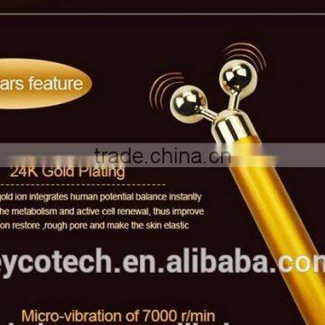 Face Lifting Home Use Facial Massage Machine Beauty Bar Vibration 24k Gold Beauty Bar photo-6