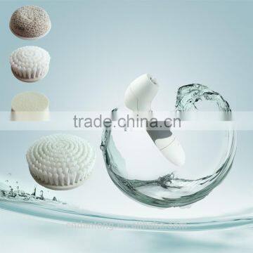 4in1electronic facial scrubber brush facial cleansing