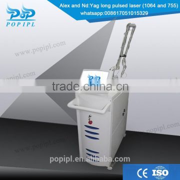 Good price 755nm permanent hair removal/alexandrite laser POP-AL6