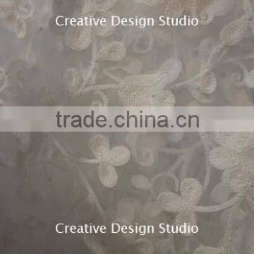 Embroidery fabric Dyeable net fabric