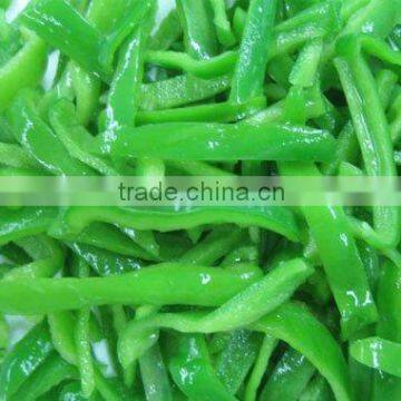 Frozen green pepper slices