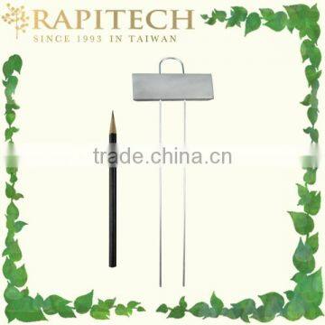 10 Inch Gardening Pencil with Slip-On Plant Zinc Label