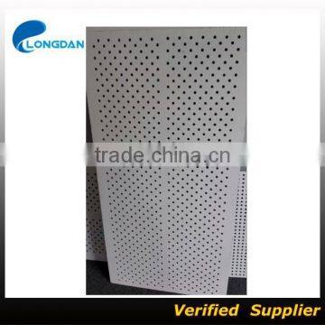 Perforated calcium silicate board for walls