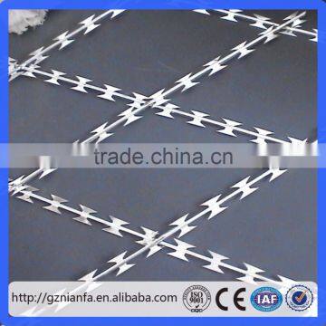 Diamond Hole/Square Hole Galvanized and Pvc Concertina Razor Wire Fence (Guangzhou Factory) photo-5