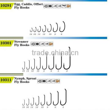 Special coating Caddis Cheap fishing fly hook