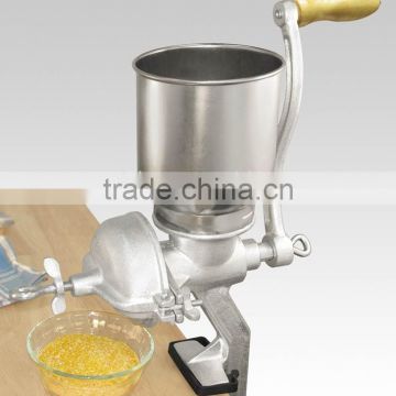 cast iron corn grinder with big hopper,corn mill