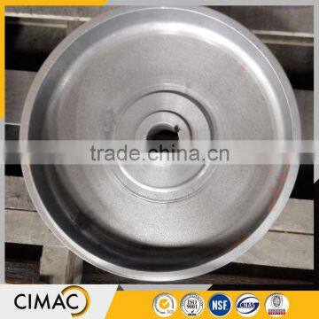 Heavy duty solid cast forged iron chain wheel