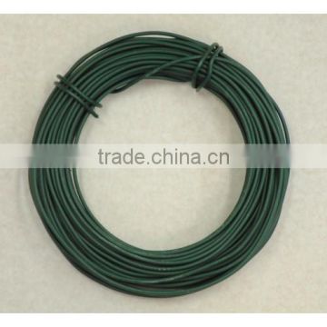 low price green plastic coated garden iron wire