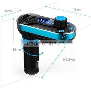 New Design Dual Usb Wireless Bluetooth Car FM Transmitter MP3 Player Car Kit Charger for IPhone6 Samsung photo-5