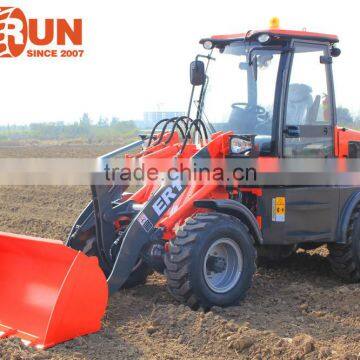 Everun Brand Farming Tools 1.0 Ton Compact Wheel Loader With Mixer Bucket photo-3