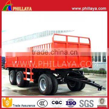 Drawbar Towing Small Box Steel Cage Trailer For Tractor photo-4