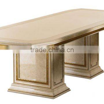 Italian Special Design Luxurious 6 Persons Dining Table With Upholstery Dining Chairs (MOQ=1 SET) photo-5