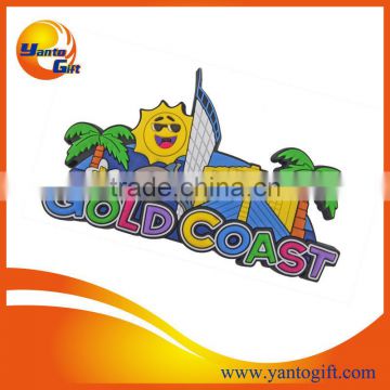 3D logo pvc magnet with custom design