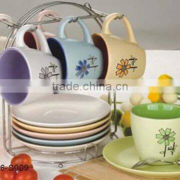 250--350ml Ceramic Coffee Mug Set Porcelain Tea Mug Set Coffee Mug With Saucer photo-4