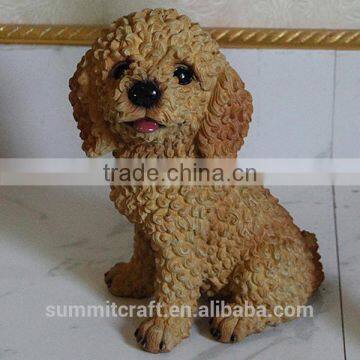 Artificial Funny Resin Poodle Dog Statues for Sale photo-3
