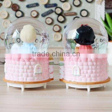 Resin Princess Music Box Snow Globe 8 Year Old Girl Gift photo-2