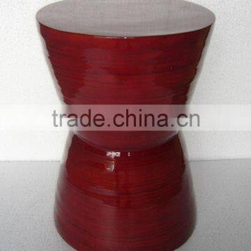 High quality best selling natural spun bamboo stool from Vietnam