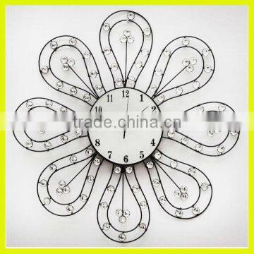 metal wall clock for art decoration