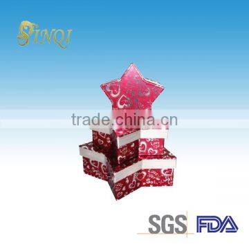 Christmas decorative custom house shape gift box