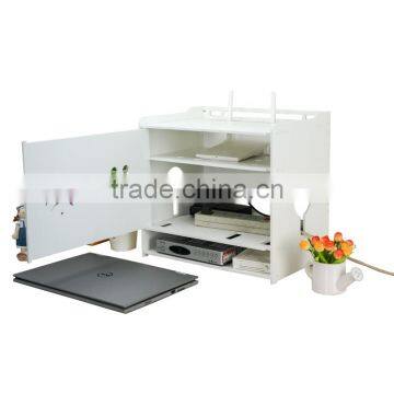 DIY PVC Multifunctional Flower Pattern Tidy Wires Power Cable Storage Organizer Box photo-3