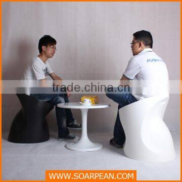 Office Furniture Office Chair Fiberglass Silver Gray Chair photo-4