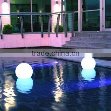 2017 Water Pool Floating Colorful Flashing Led Ball with Diameter 30cm For Promotion