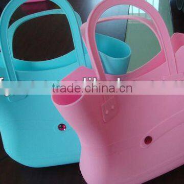 Beach candy bag silicone beach bag colorful silicone handbags fashion diamond silicone tote bags