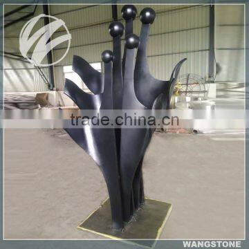 Abstract Modern Stainless Steel Painted Family Sculpture photo-3