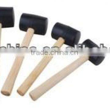 Rubber hammer ,rubber mallet with wood handle