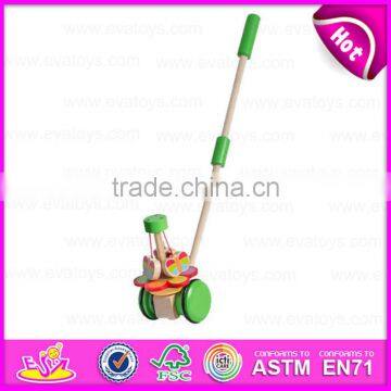 2015 Toddler Happy Wooden Pull and Push Toy,Baby Wooden Toy Push Along Animal Wooden Toys for Kids,Cartoon Hand Push Toy W05A001 photo-3
