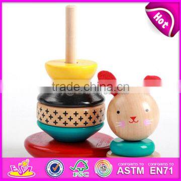 Best Wholesale Toys Suppliers Wooden Baby Stacking Blocks for Sale W13D148 photo-2